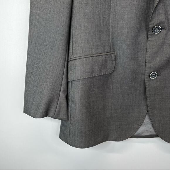 Vitale Barberis Canonico Wool two button blazer gray - 42 - Picture 5 of 12